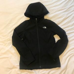 North Face fur lined rain coat